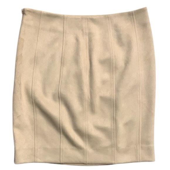 • Free People faux suede mini skirt tan size 6 - Picture 3 of 5